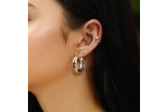  Sunny Sparkler - Oorstekers - Zilver / Gerodineerd - Zirkonia